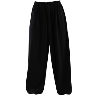 春秋棉加丝太极裤练功裤武术裤太极服晨练服家居裤灯笼裤恒树