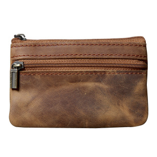 头层牛皮迷你卡包小零钱包男女复古手工原创超薄真皮驾驶证钥匙包