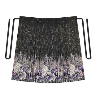 赛博麒麟织造司原创明制汉服仿妆花织锦缎马面裙日常通勤半身长裙