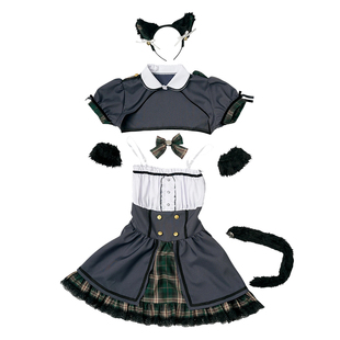 【clearstone】 MyFave猫派学院女仆Cosplay墨绿日系套装制服正版