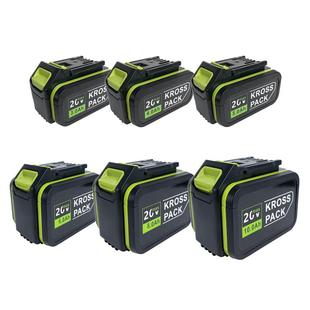 WORX威克士锂电池20V电扳手电钻6.0Ah充电器大脚板电池非原装通用