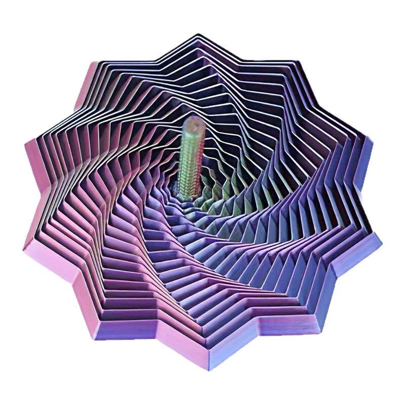 3D打印视错觉折叠多边形萝卜塔