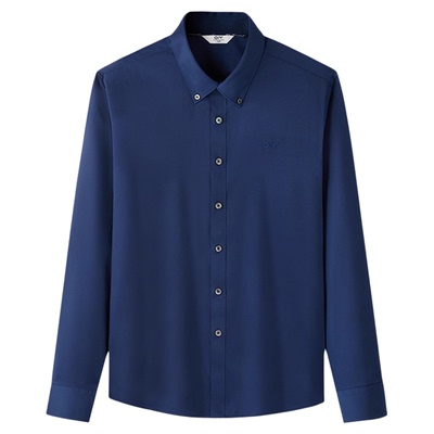 金利来GY时尚休闲通勤长袖衬衫秋冬新款男士男装西装衬衣男款