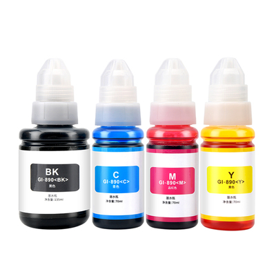 GI-890墨水适用佳能G3812 G3810喷墨打印机一体机墨盒 学生家用作业照片打印小型A4办公连供补充四色套装墨水