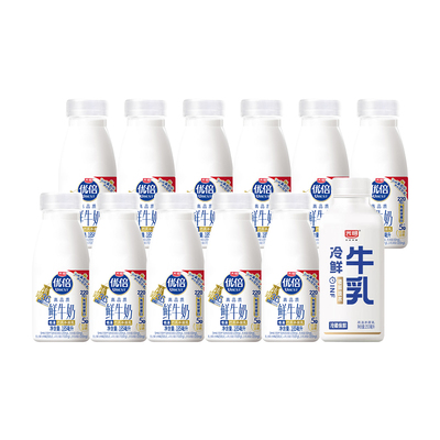 光明新鲜低温鲜奶小瓶装12瓶