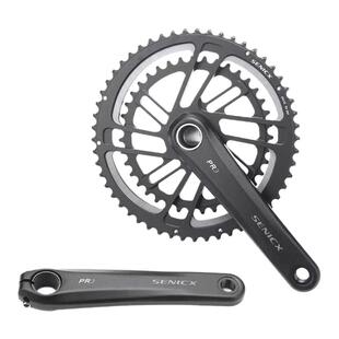 SENICX驭勇PR3公路车牙盘中空一体直装铝合金单双盘曲柄中轴套件