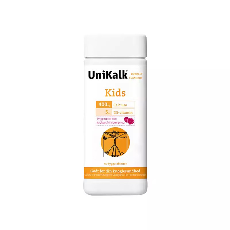 Unikalk丹麦儿童钙咀嚼片青少年