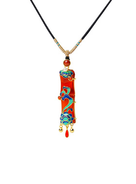 宫里上新天然红玛瑙吊坠毛衣链