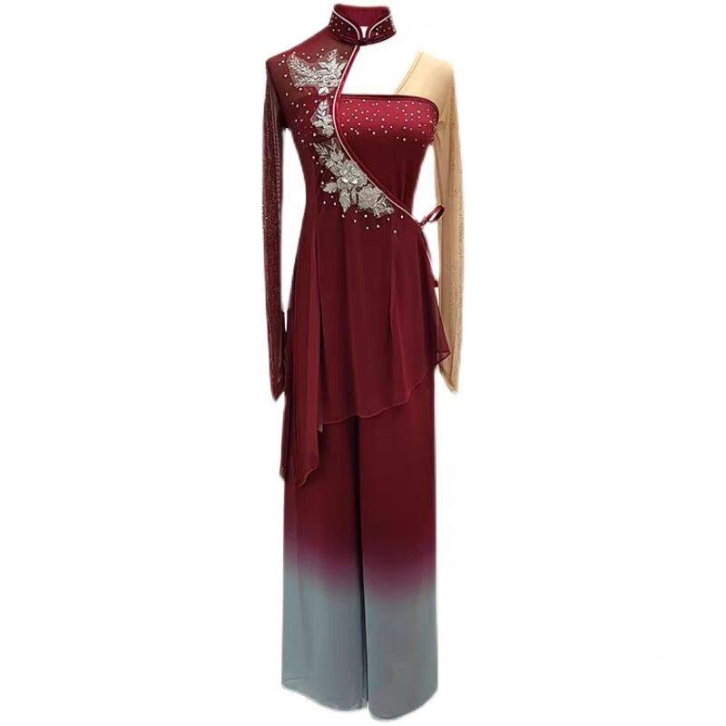 胶州舞蹈演出服学生艺考舞台表演服装成人秧歌舞考级练功服女定制