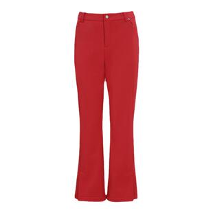 svg高尔夫早春新款女装保暖加绒修身长裤时尚运动套装喇叭裤女