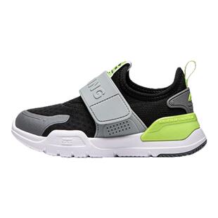 李宁儿童一脚蹬幼儿园室内鞋2026春季宝宝男童鞋网面跑步运动鞋子