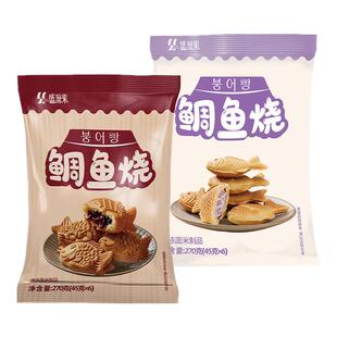 日式鲷鱼烧红豆鲫鱼饼派冷冻速食半成品空气炸锅油炸吃糕点铜锣烧