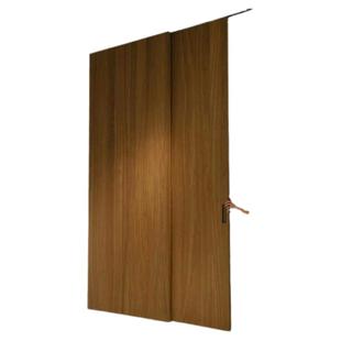 定制三联动厨房推拉门实木谷仓门隔断门单轨推拉门隐藏上轨道移门