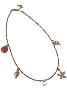 sweetbones夏日沙滩海螺贝壳贝母字母定制系列项链