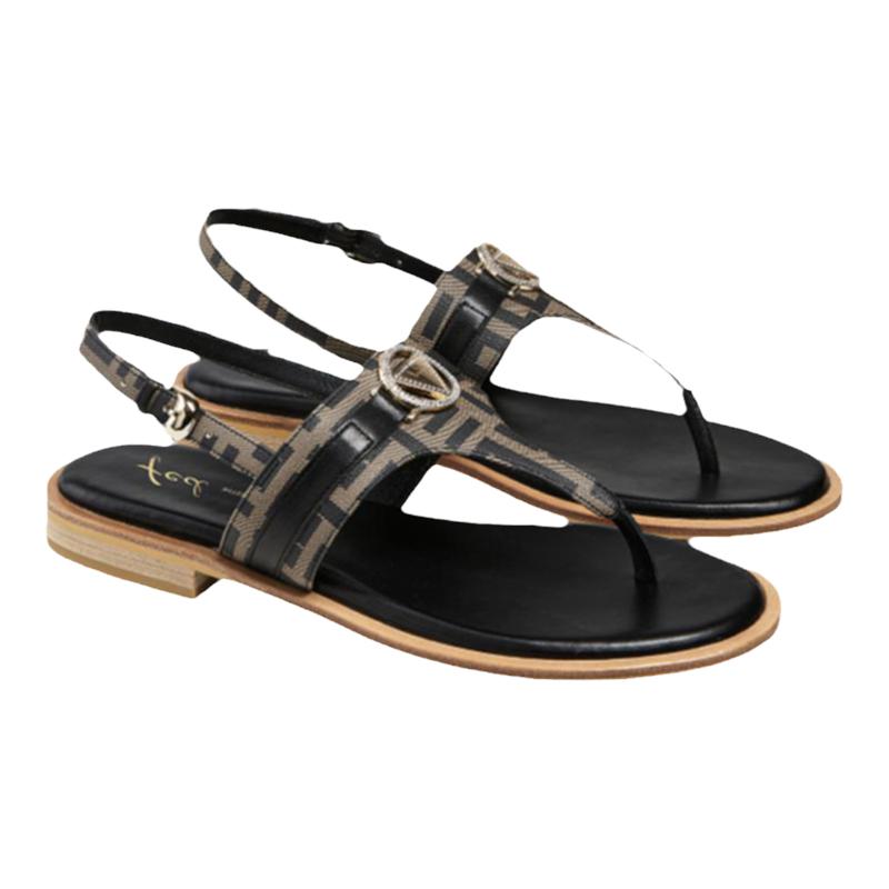 fed平底罗马凉鞋夏季新款女鞋夹趾沙滩鞋时装凉鞋女款D0528-ZF392