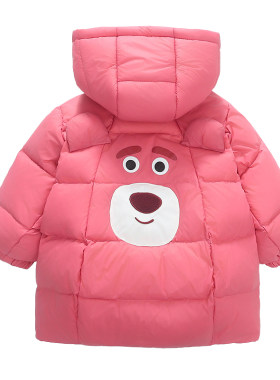 儿童羽绒服冬季轻薄中长款棉服