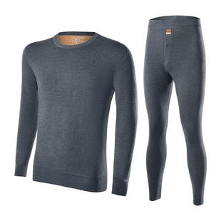 桑蚕丝貂绒保暖内衣男士冬季加绒加厚德绒自发热打底衫秋衣保暖衣