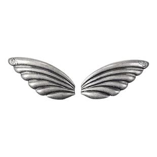 RTEP 金属翅膀*天使银色金属发夹弹簧夹韩国小众设计刘海夹侧边夹