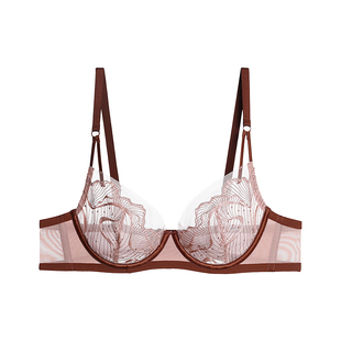 爱慕奇域内衣女软钢圈轻薄杯性感大罩杯大胸显小文胸AM13C331