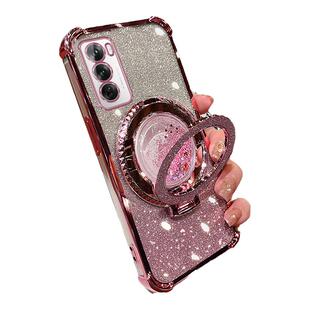 OPPOReno12手机壳Reno11Pro/10Pro网红创意支架保护套Reno9/8/7/6/5流沙闪粉软壳A3Pro气囊A2Pro全包边带挂绳