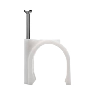 钢钉线卡电线网线塑料理线器卡扣水泥墙钉圆形水管卡子走线固定器