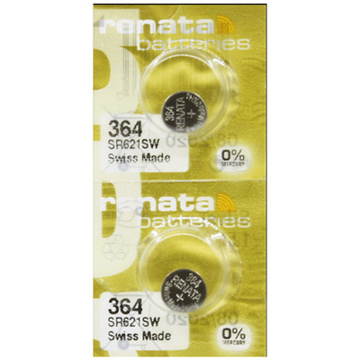 renata瑞士364手表电池SR621SW高容量金装版原装进口纽扣电子364a