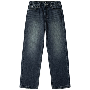 【张凌赫代言】Lee25秋冬新品429标准中腰直脚复古深蓝色女牛仔裤