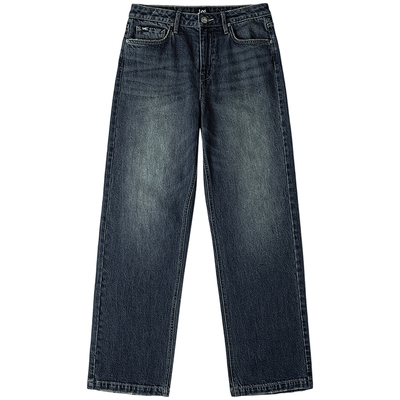 【张凌赫代言】Lee25秋冬新品429标准中腰直脚复古深蓝色女牛仔裤