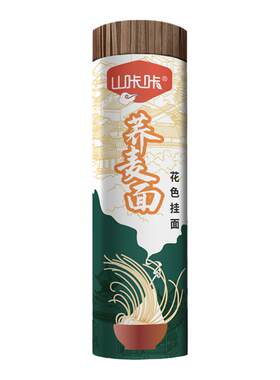 荞麦面0脂肪杂粮粗粮荞麦含量81%