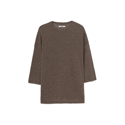 美利奴羊毛超大T恤设计师品牌