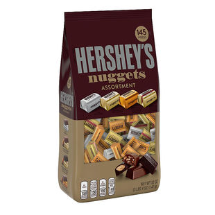 现货美国原装Hershey's Nuggets好时金银砖混合4口味巧克力1.47kg