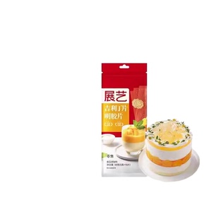 展艺吉利丁片食用家用烘焙淡奶油粉丁吉利自制奶酪棒宝宝制作材料