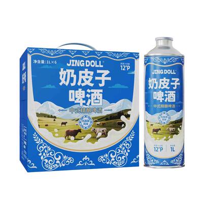 JINGDOLL12P乳酸菌风味奶啤1L*6