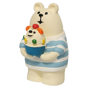 小日子不翻篇 日式可爱ins树脂摆件桌面高级文创礼物冰淇淋雪怪