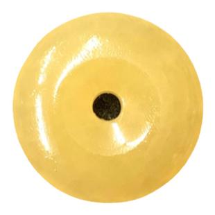 天然黄玉石平安扣挂件黄玉扣黄色玉扣黄玉髓项链玉吊坠门对门挂饰