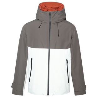 【防水】利郎官方 羽绒服男士连帽拼接夹克2025冬季保暖外套男装