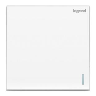 罗格朗朗淳玉兰白开关插座面板五孔插座二三插86暗装墙壁电源面板