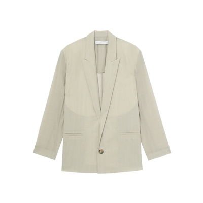 IT廓形微透西装夹克外套