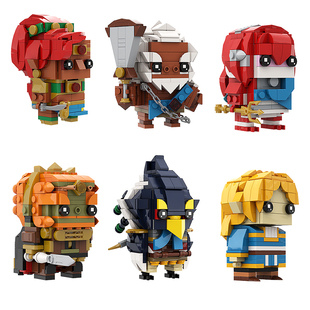 SETbricks塞尔达传说系列方头仔任天堂林克颗粒拼装积木益智玩具