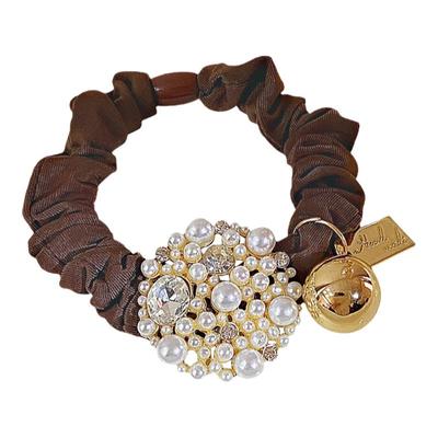 韩国丸子合金珍珠头绳高级感