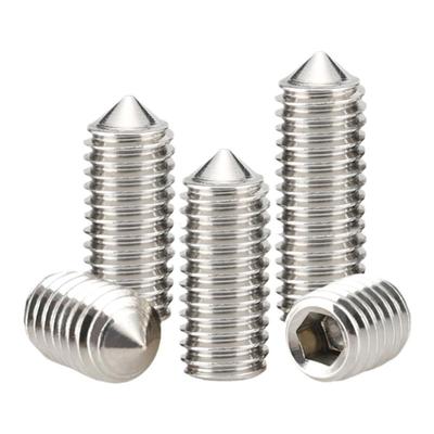 304内六角尖端紧定螺丝机米顶丝