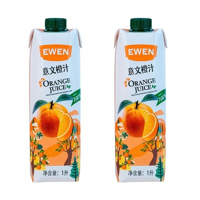 芬特乐Fontana芳塔娜菠萝汁塞浦路斯进口橙汁葡萄汁调酒1L果汁