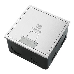 100型地插座隐藏式七孔不锈钢地插侧插隐藏插头纯平地插开启式地