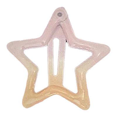 渐变五角星高颜值新款侧边夹ins