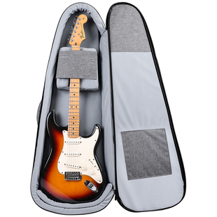 ruiz鲁伊斯电吉他包加厚绒布防水耐磨双肩贝斯通用琴盒托运硬壳箱