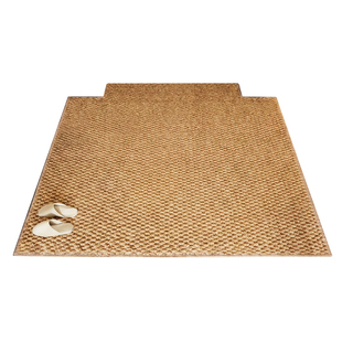 中古风入户门地垫纯色仿剑麻高级感客厅门口地毯新款加厚耐磨脚垫