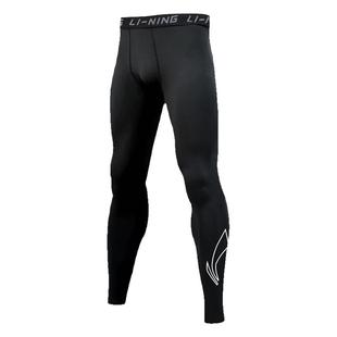 李宁运动紧身裤男跑步压缩裤高弹训练长裤速干打底健身马拉松田径