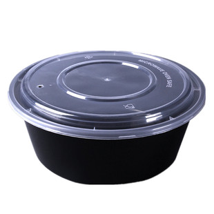 双梓兴一次性餐盒3000ml圆形打包盒小龙虾酸菜鱼2500ml大码外卖盒