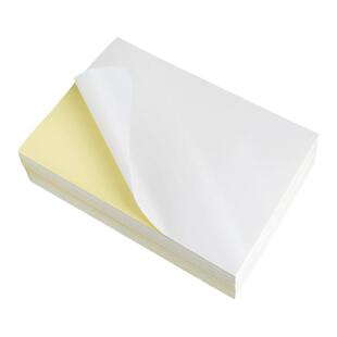 不干胶贴纸a4自粘白色空白带背胶纸光滑面哑面激光喷墨打印机纸a3a5不粘胶牛皮标签纸100张a4不干胶打印纸