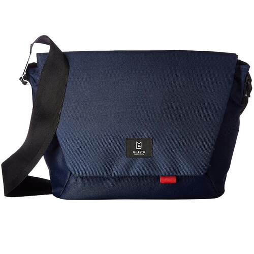 日本MILESTO小众潮牌斜挎后背包 男女尼龙布轻量休闲邮差包新品